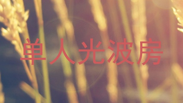 单人光波房