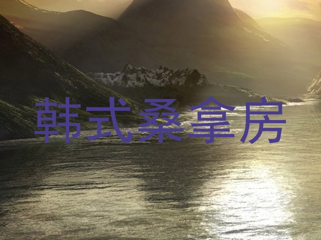 韩式桑拿房