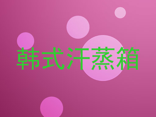 韩式汗蒸箱