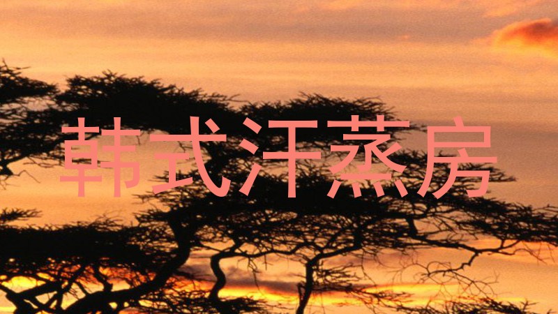 韩式汗蒸房