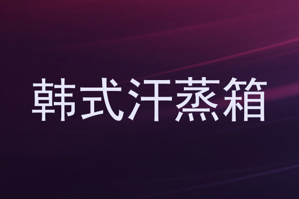 韩式汗蒸箱