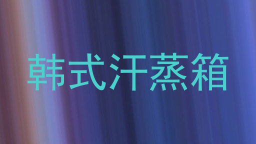韩式汗蒸箱