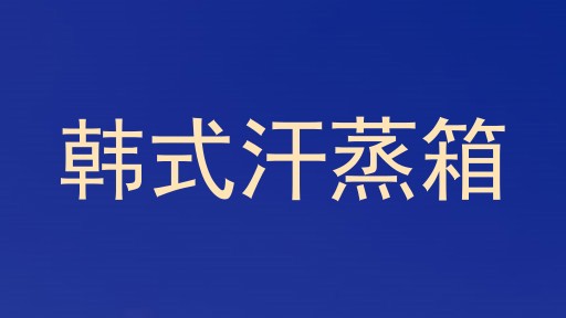 韩式汗蒸箱