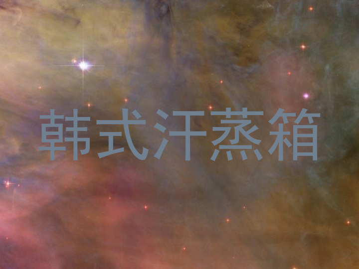 韩式汗蒸箱
