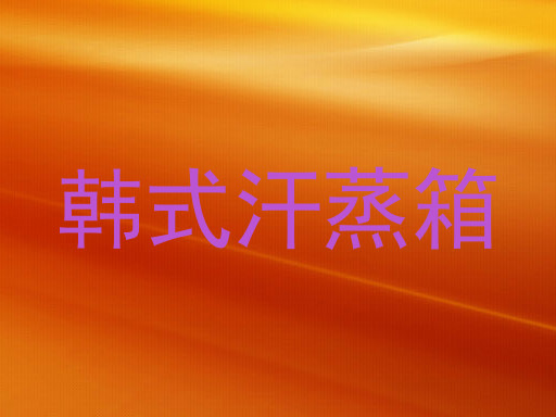韩式汗蒸箱