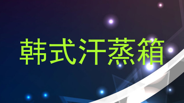 韩式汗蒸箱