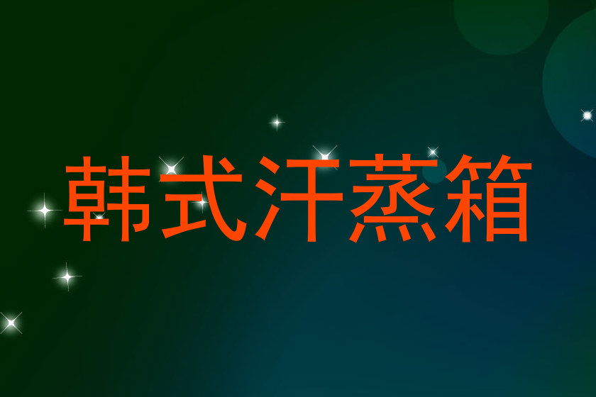 韩式汗蒸箱