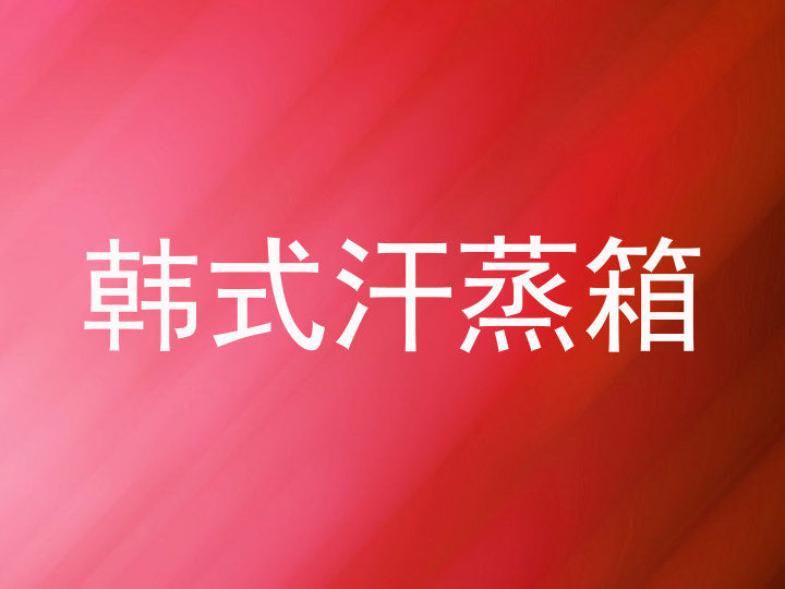 韩式汗蒸箱