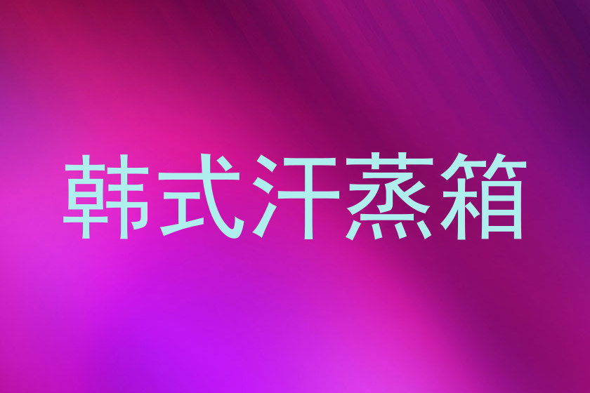 韩式汗蒸箱