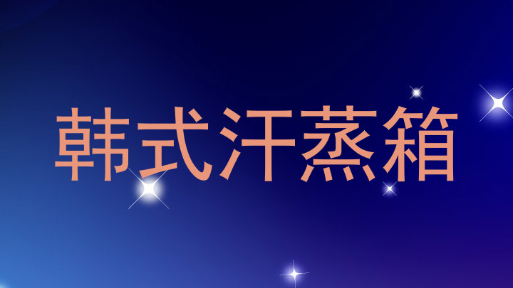 韩式汗蒸箱