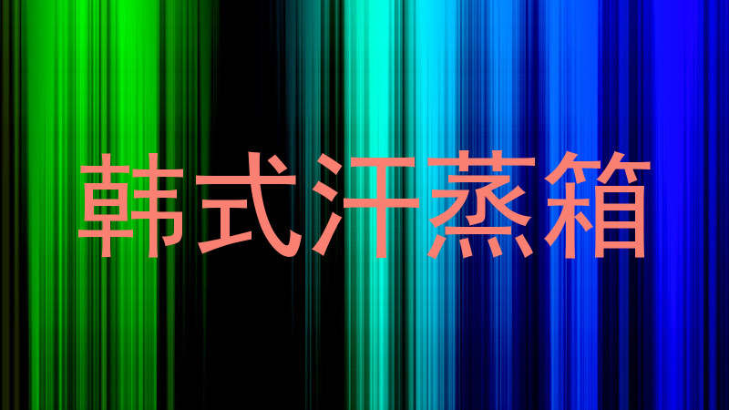 韩式汗蒸箱