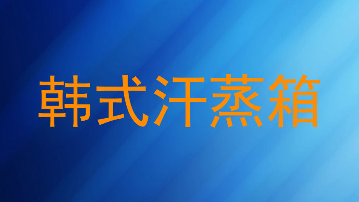 韩式汗蒸箱