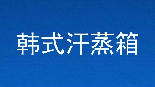 韩式汗蒸箱