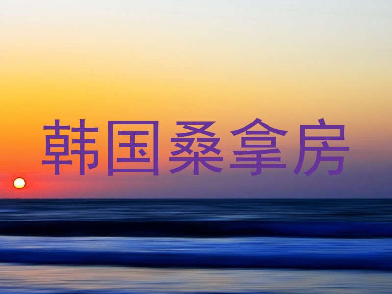 韩国桑拿房