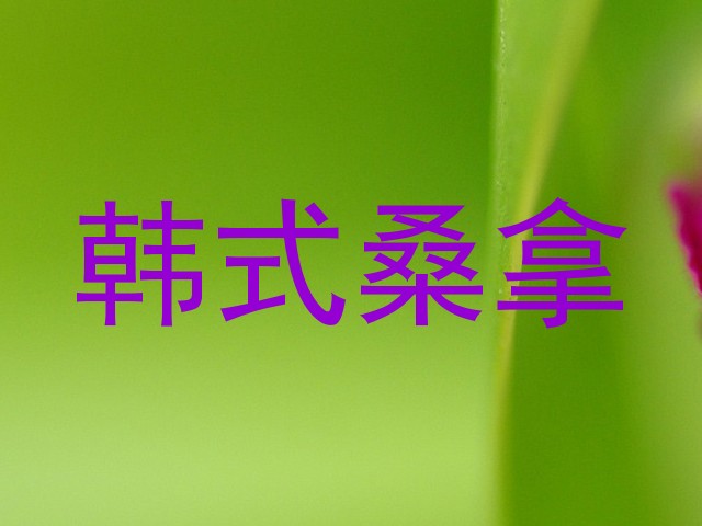 韩式桑拿