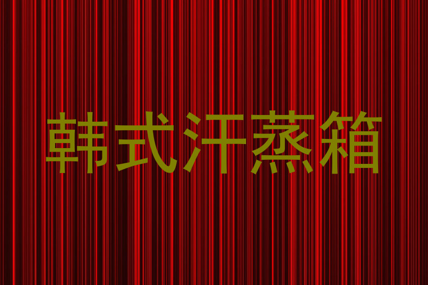 韩式汗蒸箱