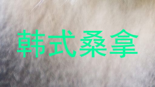 韩式桑拿