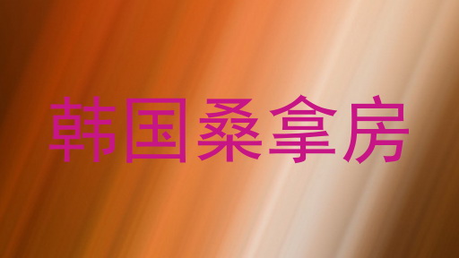 韩国桑拿房