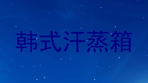 韩式汗蒸箱