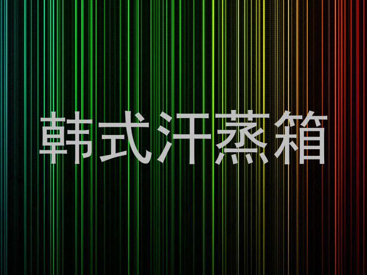 韩式汗蒸箱