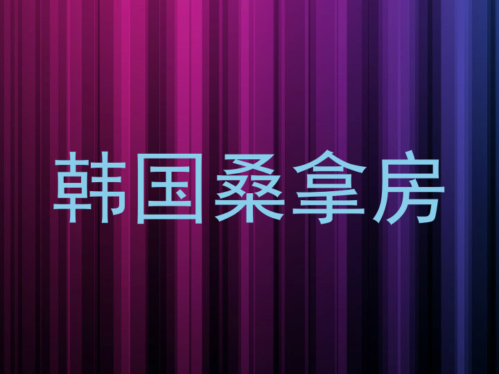 韩国桑拿房