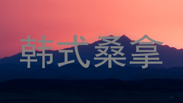 韩式桑拿