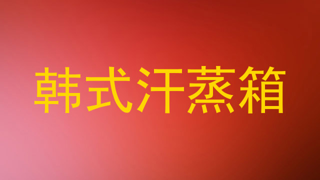 韩式汗蒸箱