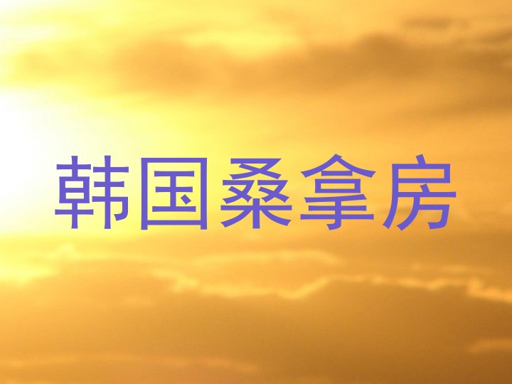 韩国桑拿房