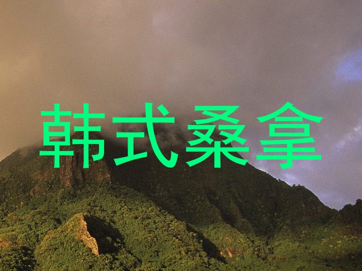 韩式桑拿