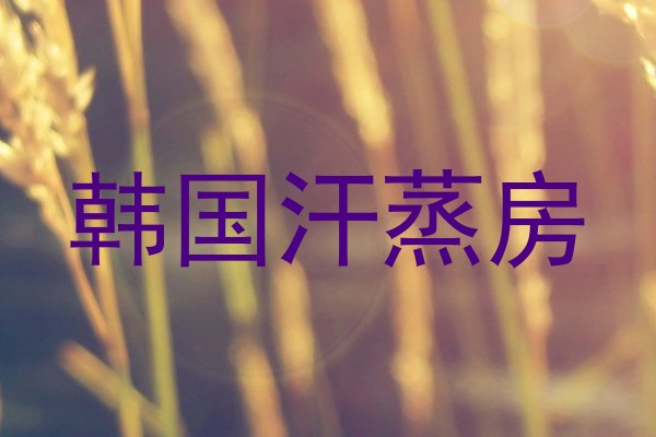 韩国汗蒸房