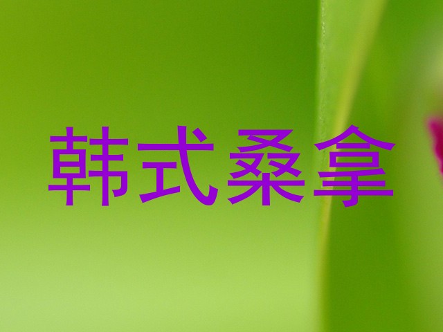 韩式桑拿