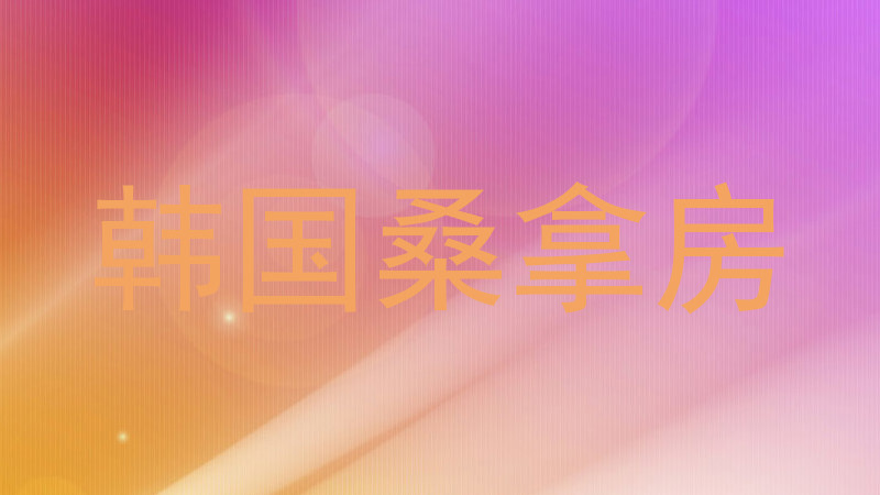 韩国桑拿房