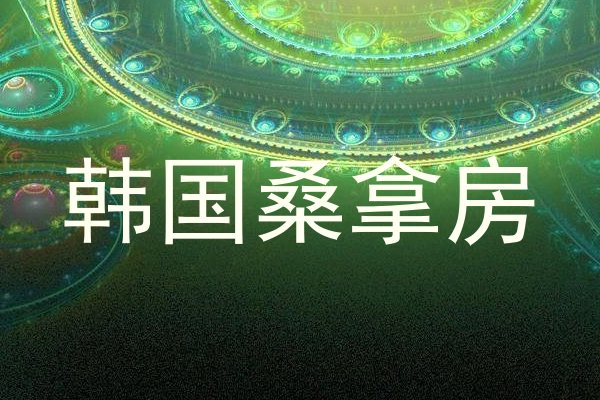 韩国桑拿房
