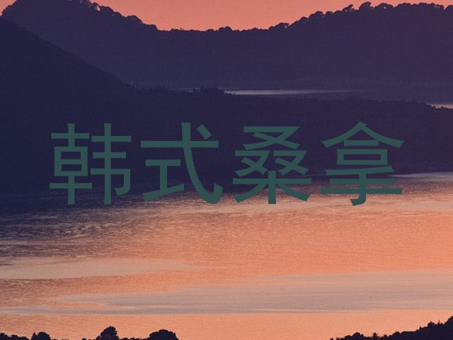 韩式桑拿