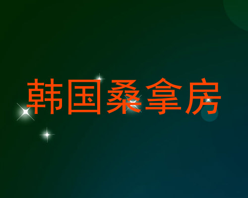 韩国桑拿房