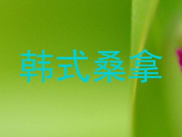 韩式桑拿