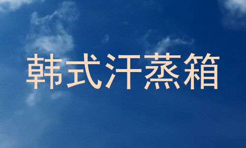 韩式汗蒸箱