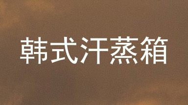 韩式汗蒸箱