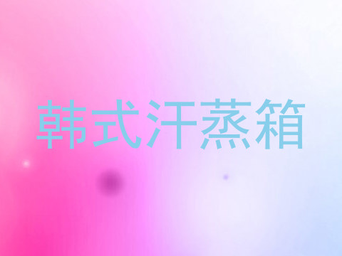 韩式汗蒸箱