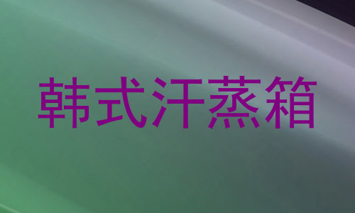 韩式汗蒸箱