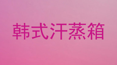 韩式汗蒸箱