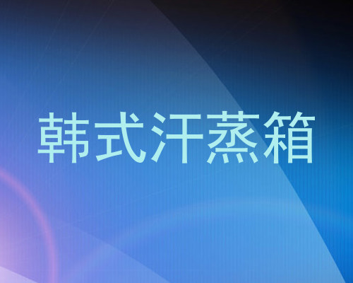 韩式汗蒸箱