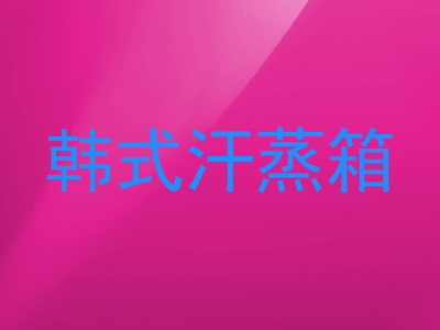 韩式汗蒸箱