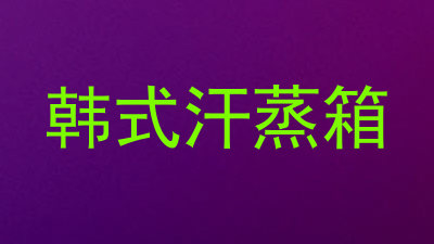 韩式汗蒸箱