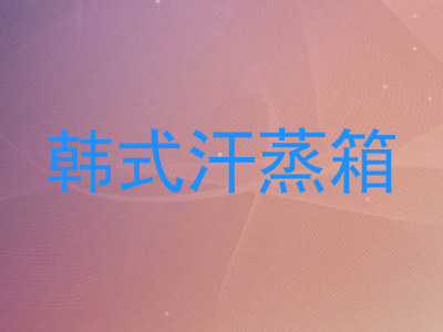 韩式汗蒸箱