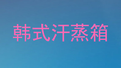 韩式汗蒸箱