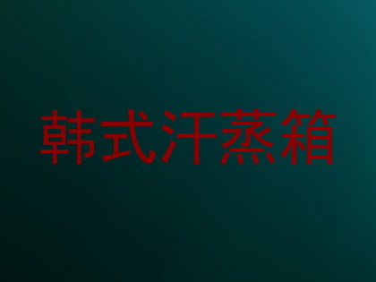 韩式汗蒸箱