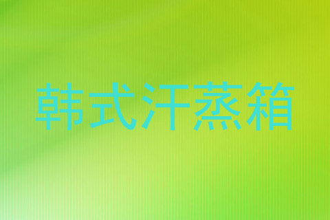 韩式汗蒸箱
