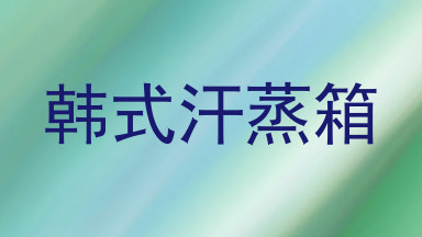 韩式汗蒸箱