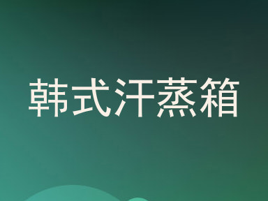 韩式汗蒸箱